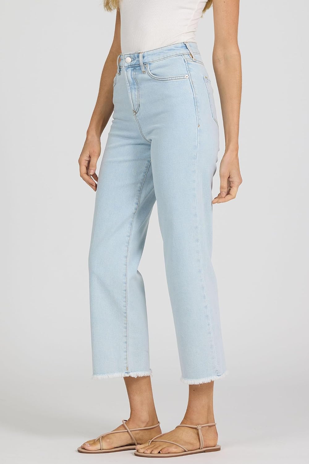 DEAR JOHN Holly Women’s Straight Leg Jeans High Rise Cropped