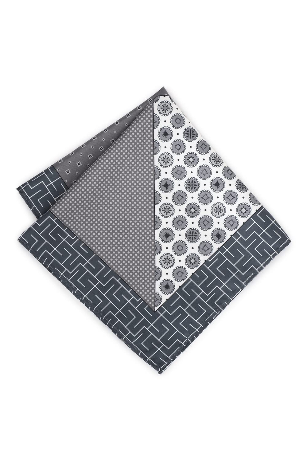 van heusen Grey Pocket Square-picture-17