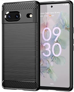 Capa protetora para celular Google Pixel 7 com absorção de choque flexível TPU borracha para Google Pixel 7 2022 6,3 polegadas preta