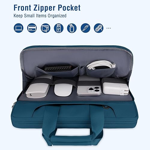 Miniatura 4 de MOSISO 360 Bolsa Protectora para Laptop de Hombro Compatible con 17-17.3 pulgadas Dell XPSHP PavilionIdeapadAcerAlienwareHP Omen, Funda de Color a