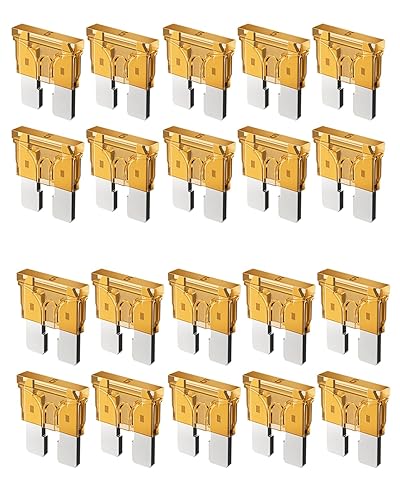 20 fusibles estándar de 5 A para automóvil, fusibles automotrices de 5 amperios (ATOAPRATS), fusible de hoja de 32 V (1224 V) para RVcamiónSUV