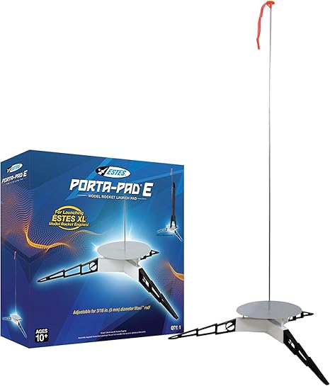 Estes 2238 Portal E Launch Pad, Flying-Rocket-Model Launch Pad, Rocket Model Kit Accessories for Ages 10+