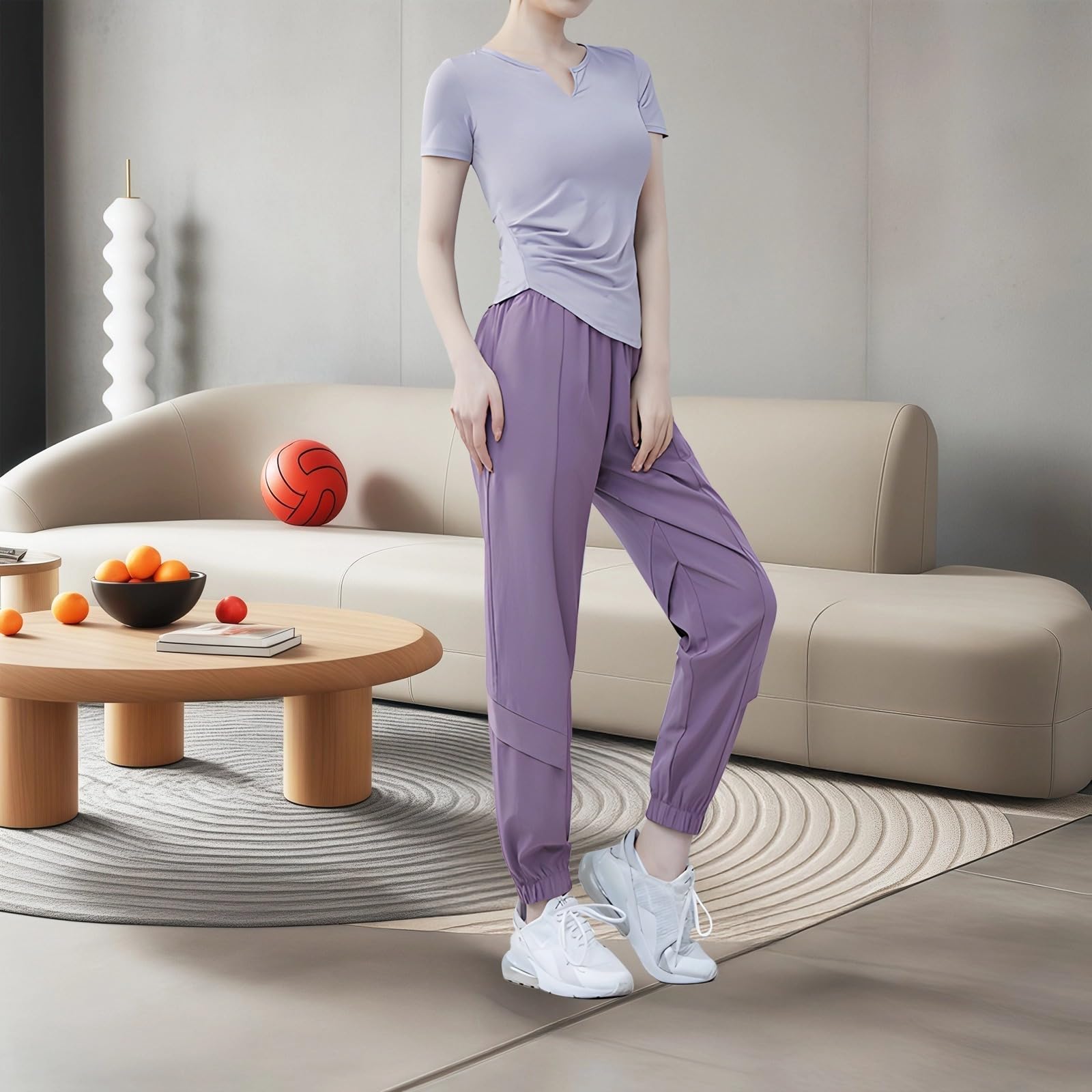 Conjunto de 3 piezas para mujer, brasier deportivo de elastano, parte superior y leggings largos, ideal para yoga, gimnasio y deportes, tela transpirable y antibolitas