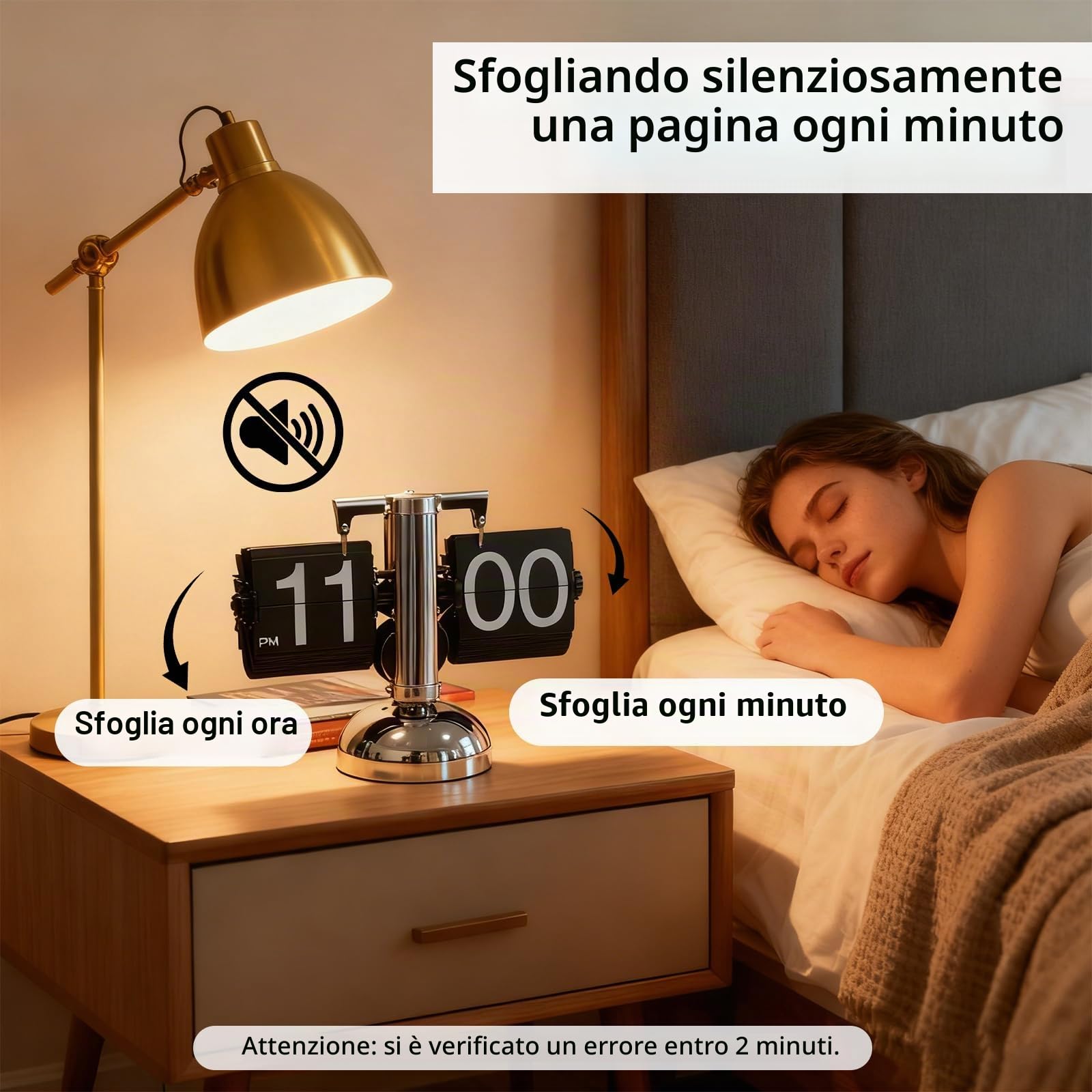 Orologio a libro retrò, con display digitale, meccanismo a ingranaggi e lati in PVC fatti a mano, design meccanico retrò, ideale per accessori per la casa e l'ufficio