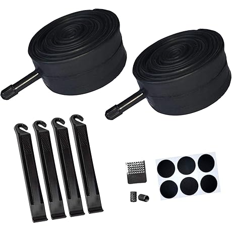 2 PACK 14x1.75 bike tube with Repair Tool Kits, 4 Tire Levers,...