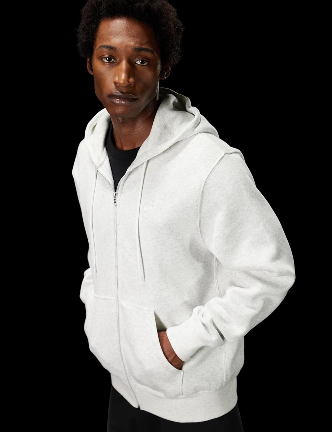 Nike Men's Club Full-Zip Fleece Hoodie - Image 2