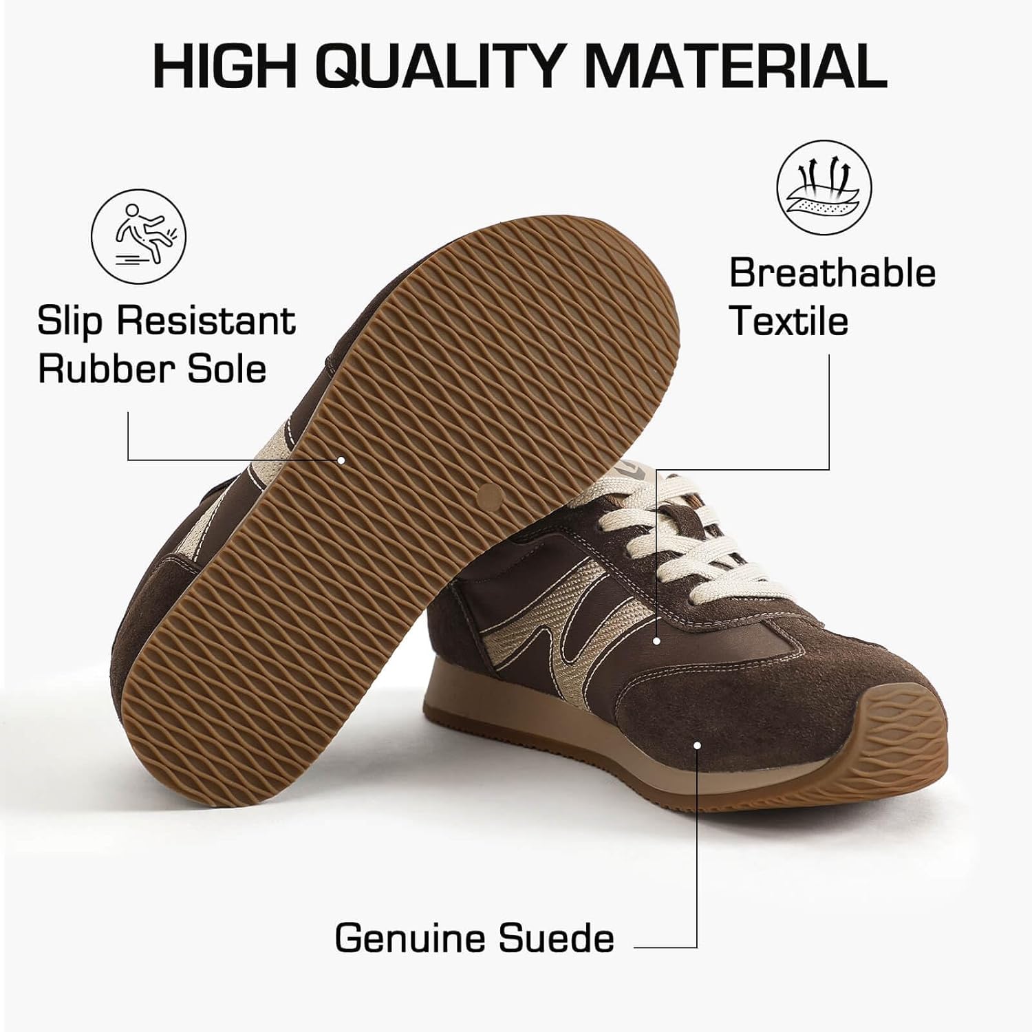 somiliss Women's Wide Toe Box Shoes with Arch Support Comfortable Wide Width Fashion Sneakers Walking Tennis Shoes Casual Retro - Image 5