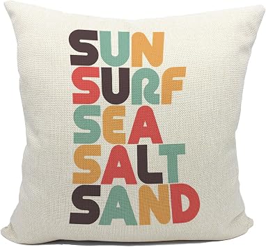 Mancheng-zi Surfing Pillow Covers 18x18,Surf Decor,Surf Room Decor,Beach Pillows,Surfer Gifts
