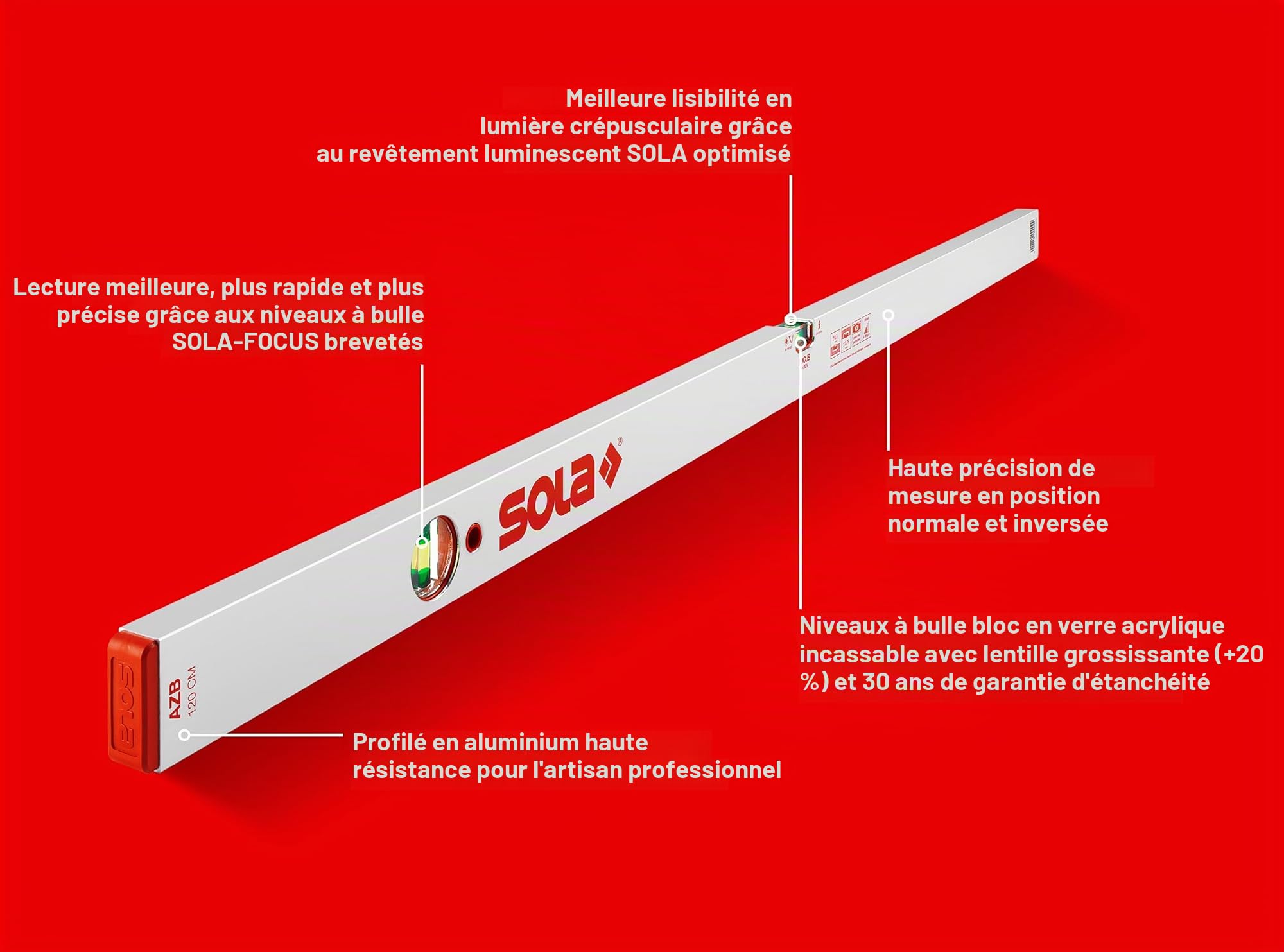 Sola AZB 120 Niveau à bulle