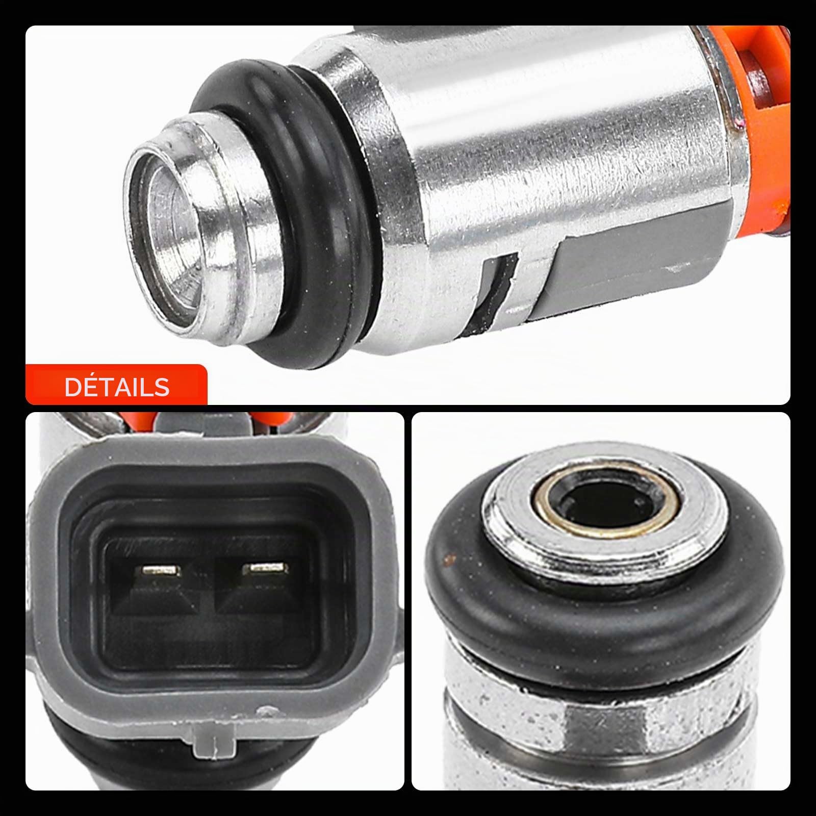 Frankberg 4x Buse d'injecteur de carburant 0280158257 | Compatible avec: Golf IV Variant 1J5, Nouvelle Coccinelle 1C1 9C1, O.c.t.a.v.i.a II 1Z3, Fourgonnette Polo Combi 6V5