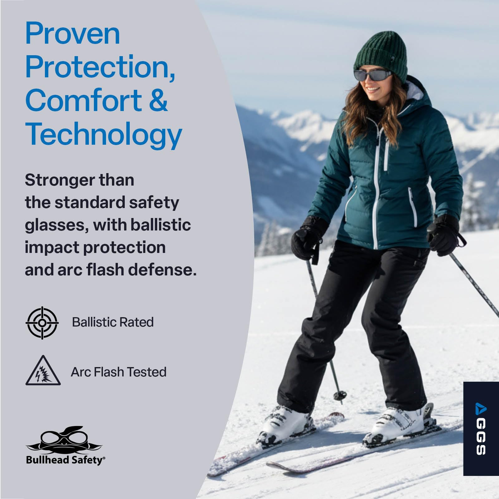 Bullhead Safety Dorado okulary ochronne z technologią Performance Fog, ANSI Z87+, okulary ochronne z ochroną przed promieniowaniem UV i powłoką zapobiegającą zarysowaniom, soczewki Dark Smoke, Crystal