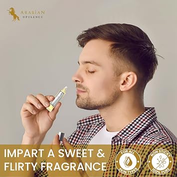 Arabian Opulence FR276 TOBACCO & OUD Roll-on Perfume Oil | Concentrated Fragrance Body Oil | Long Lasting Oil Based Perfume for Men and Women | Travel Size Alcohol-Free Soft Perfume Oil Bottle (15ml)