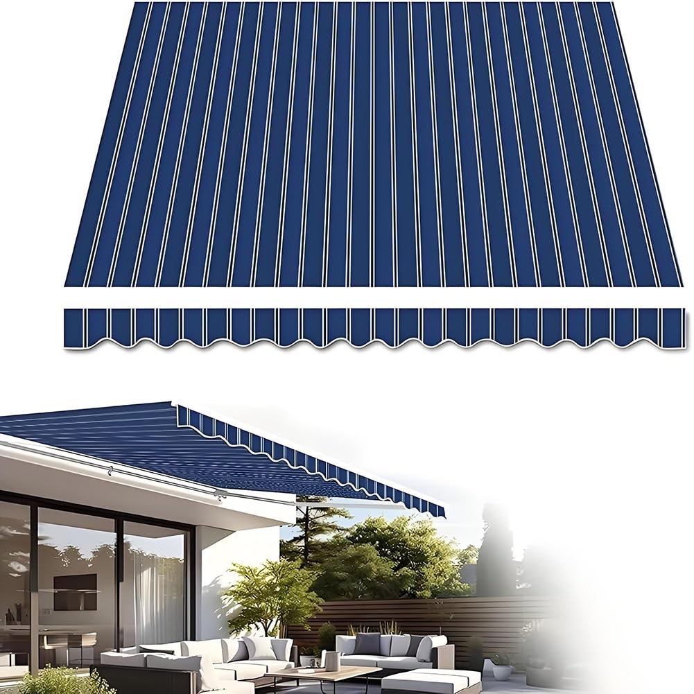 Toile pour store banne 5x3m idéale pour ombrager une terrasse de jardin familiale