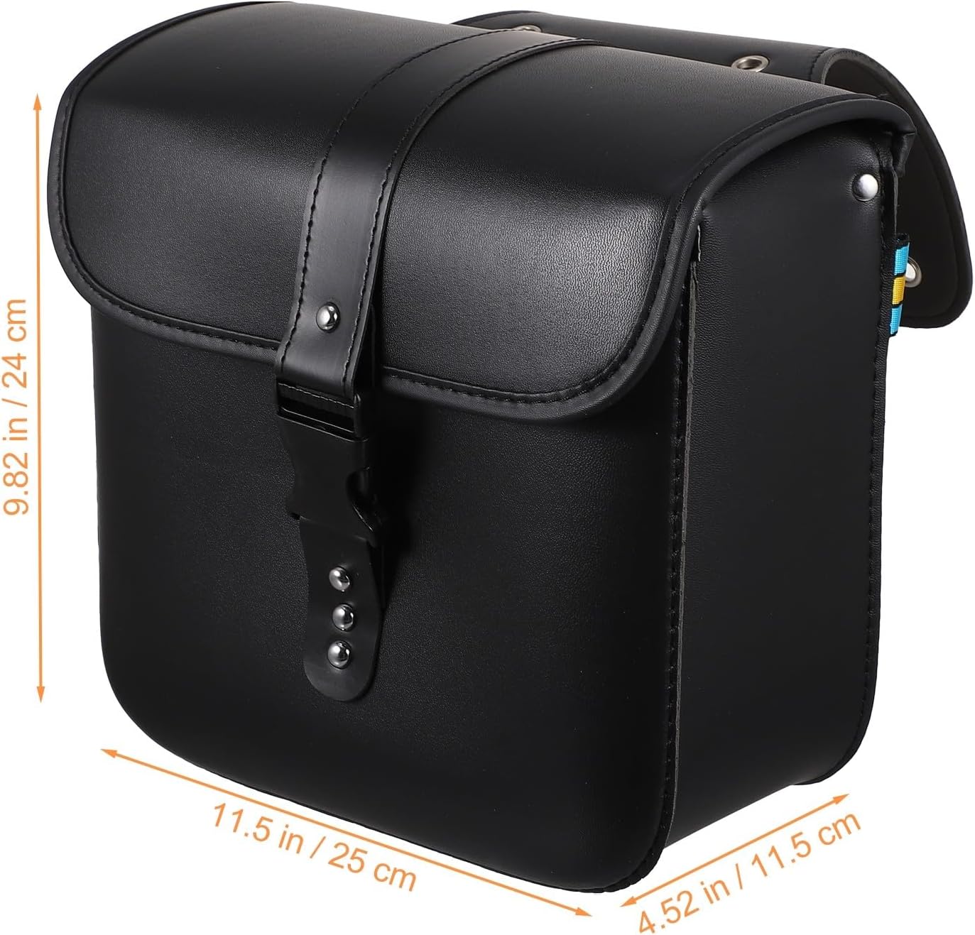 Motorcycle Side Luggage and Tool Bags 1 Pair Black Motorbike Side Storage Saddlebags for Powersports Accessories