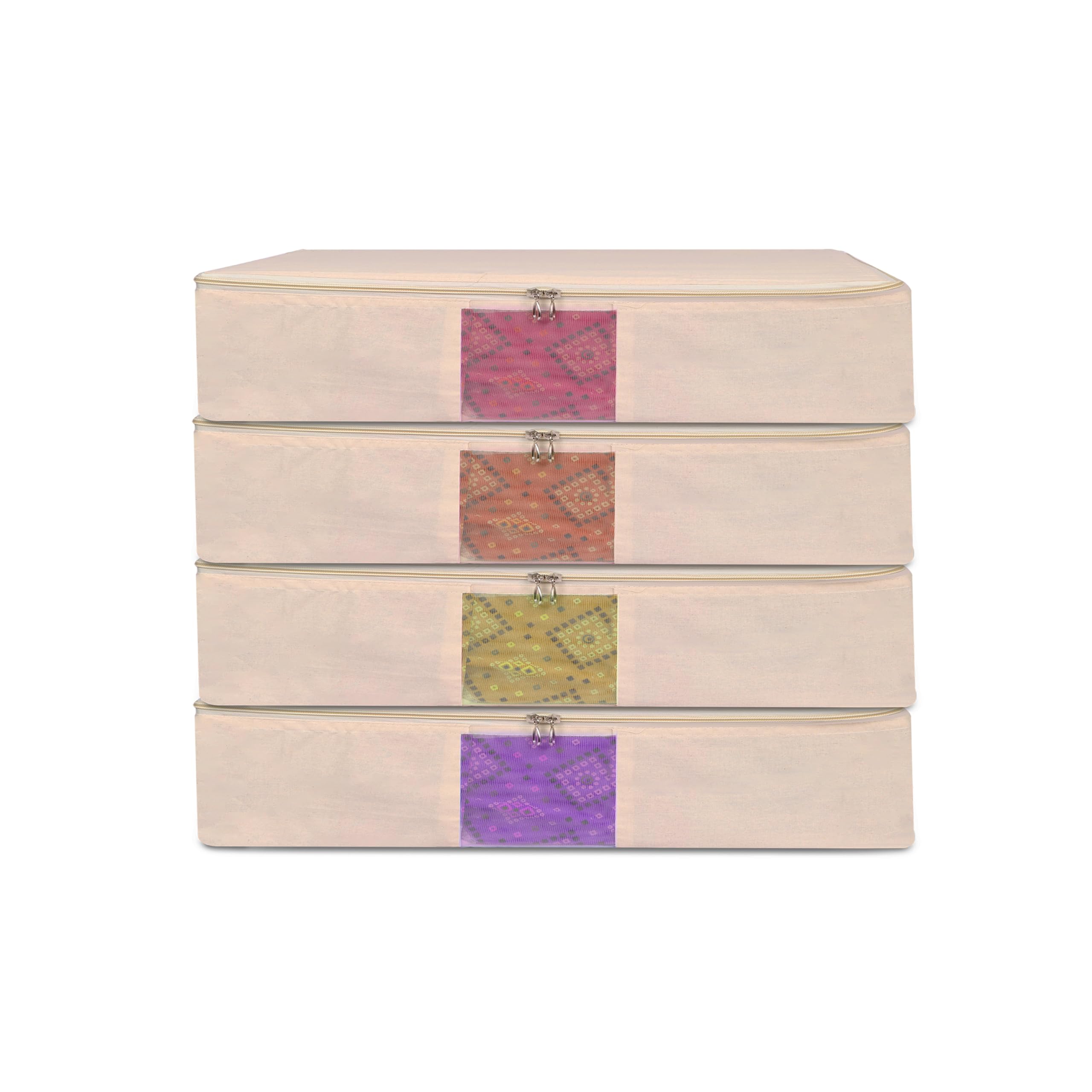Cotton Clothes Storage Bags with Zipper | Cotton Canvas bags | Lehenga Storage Bags Big Size For Women's Dresses, Sarees, Lehengas | Durable Material,Washable & Reusable-image-21