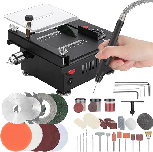 Mini Table Saw, Multi-functional Portable Adjustable | Cutting | Sanding