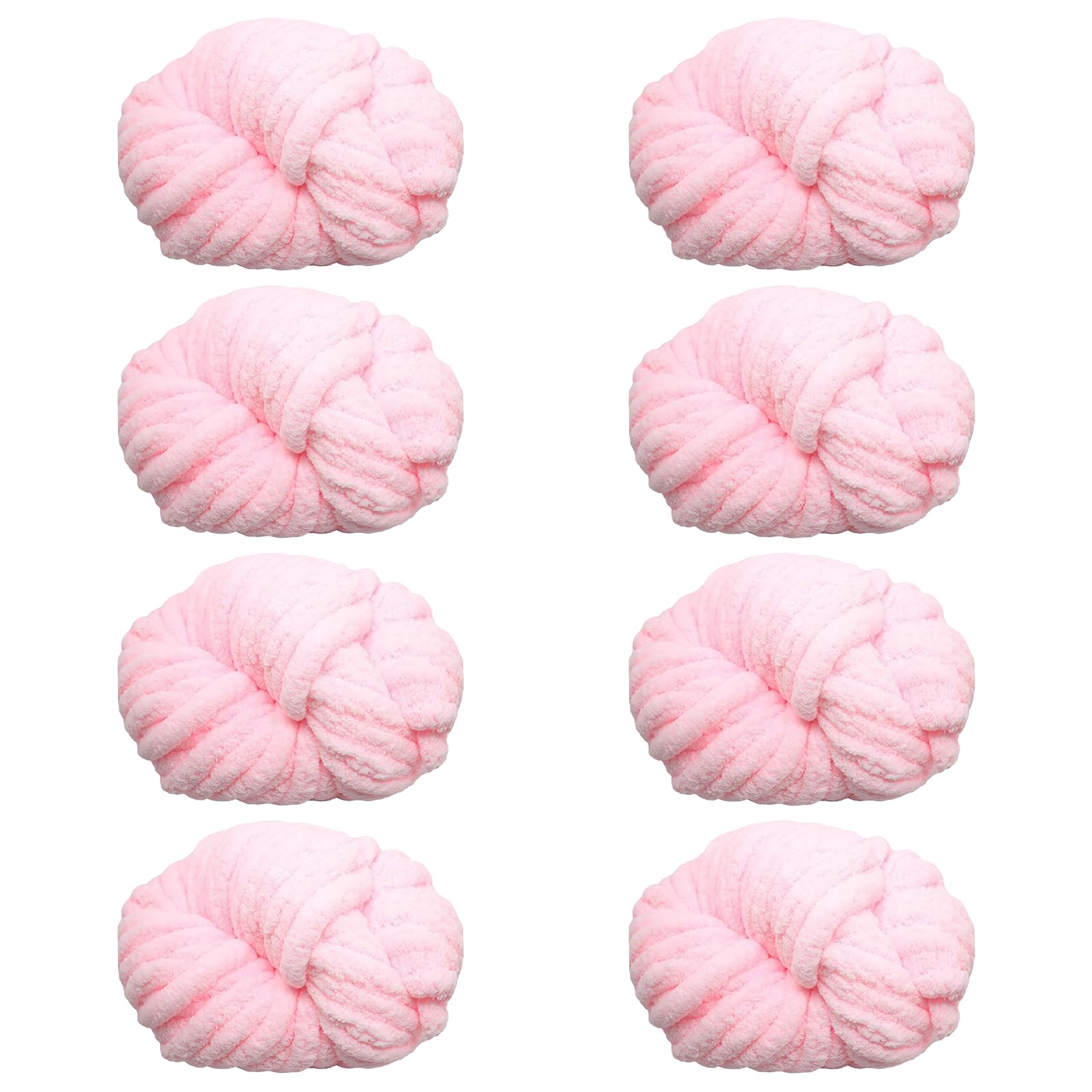 Maxee Dicke Wolle Garn 8 * 250 Stück, Sperrige Armstricken Wolle, Soft Arm Knitting, XXL Grobstrick Weiches Wollgarn, zum Häkeln für Decke, Perfekt zum Weben von Haustier Nest, Decken, Zierkissen