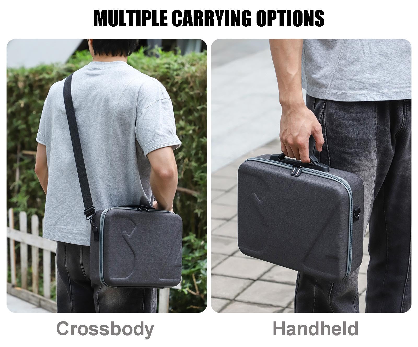 Estuche de Transporte para dji Neo/Goggles N3/RC Motion 3, Estuche Protector Bolso de Mano para Drones con Correa de Hombro, Bolsa de Almacenamiento Rígida, Bolsa de Viaje Antiarañazos