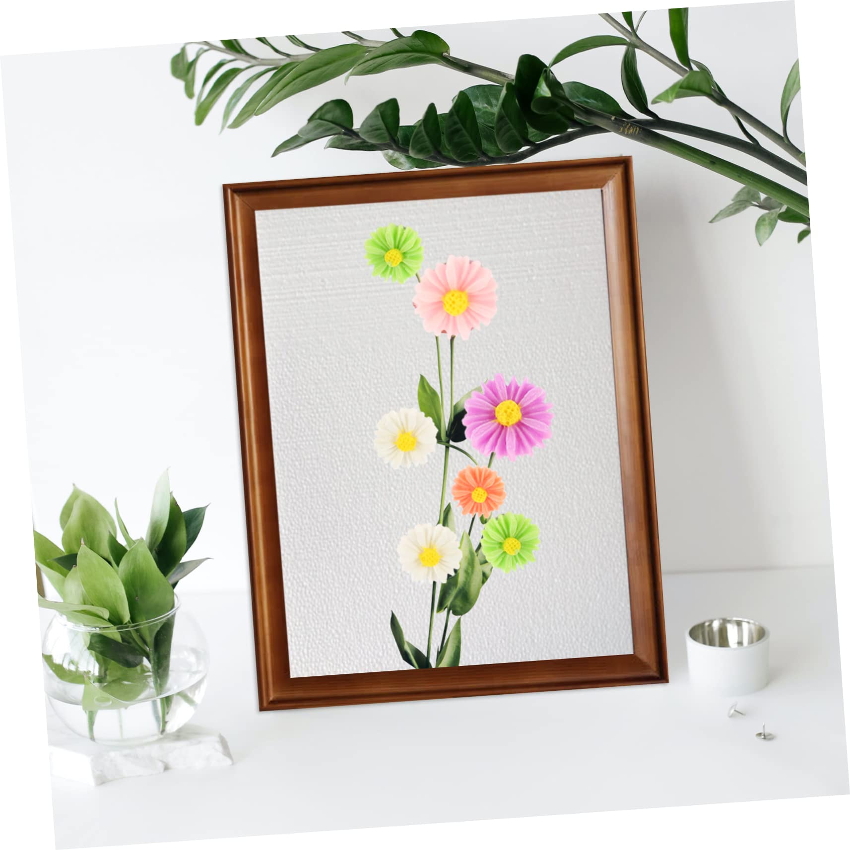 240pièces Punaises Forme De Marguerite Épingles Décoratives Multi-fonctionnelles pour Bureau Et Maison Accessoire Pratique pour Annonces Et Cartes