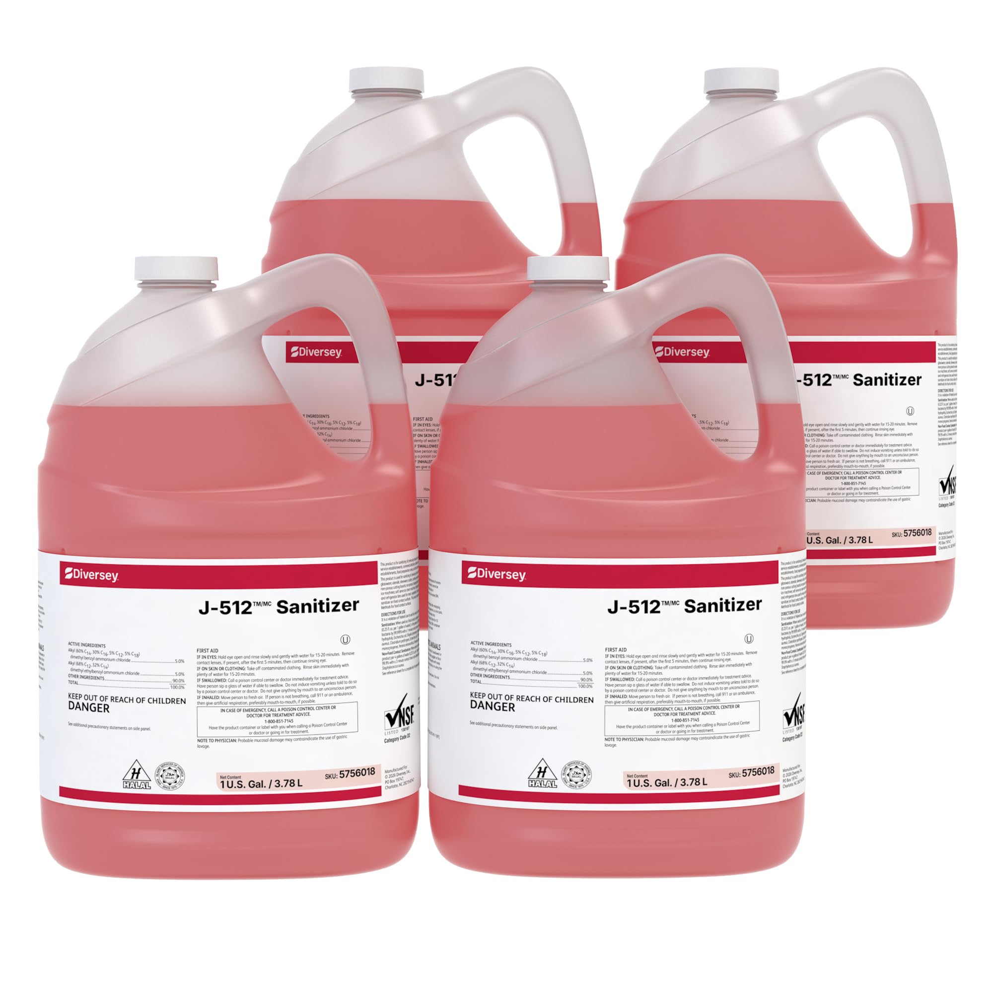 Diversey Suma Final Step J-512 Sanitizer 1-gallon container