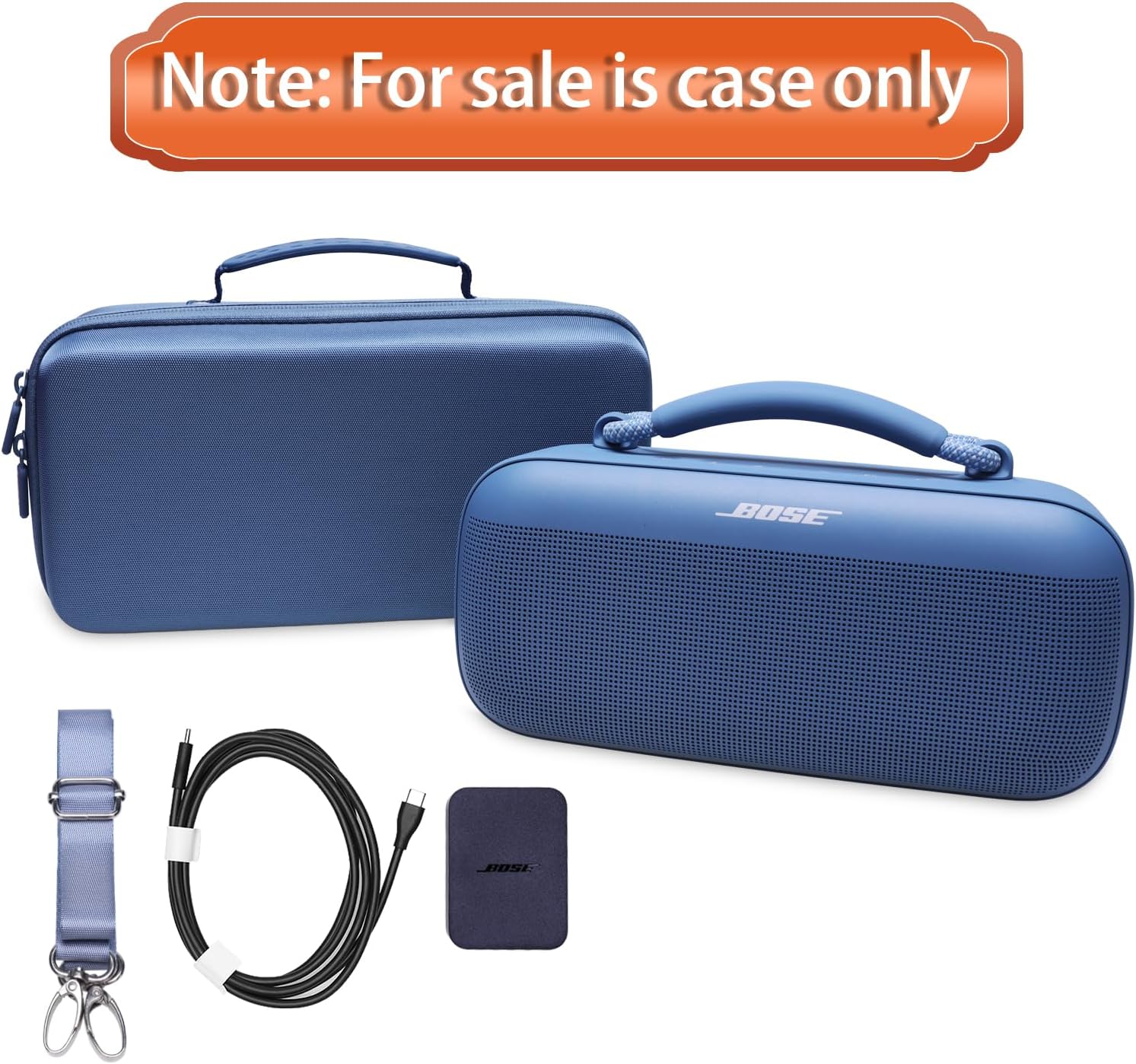 LTGEM Case Compatible with Bose SoundLink Max Portable Bluetooth Speakers with Shoulder Strap, Black(Case Only) - Image 8