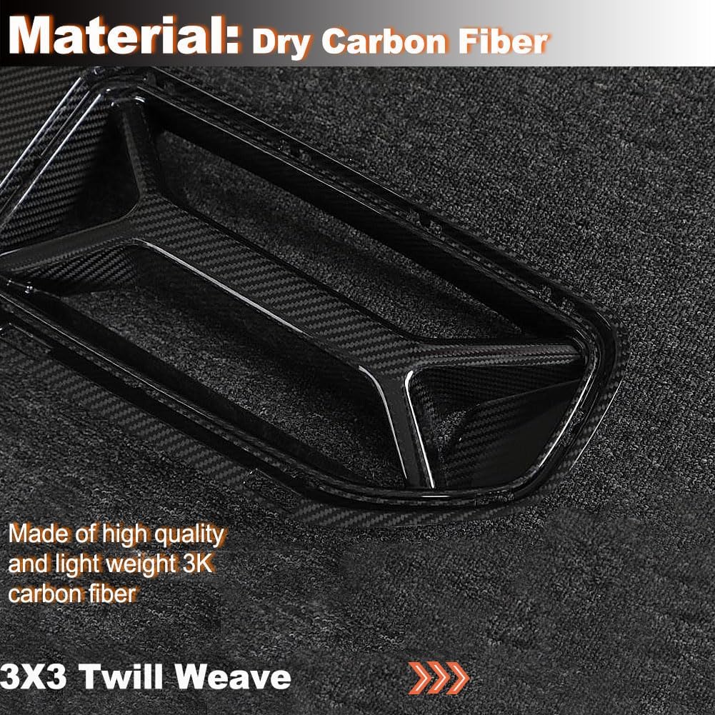 Dry Carbon Fiber Front Kidney Grille for BMW G87 M2 Base Coupe 2022-2024 Front Bumper Kidney Grill Cover Trim Body Kit Factory Outlet