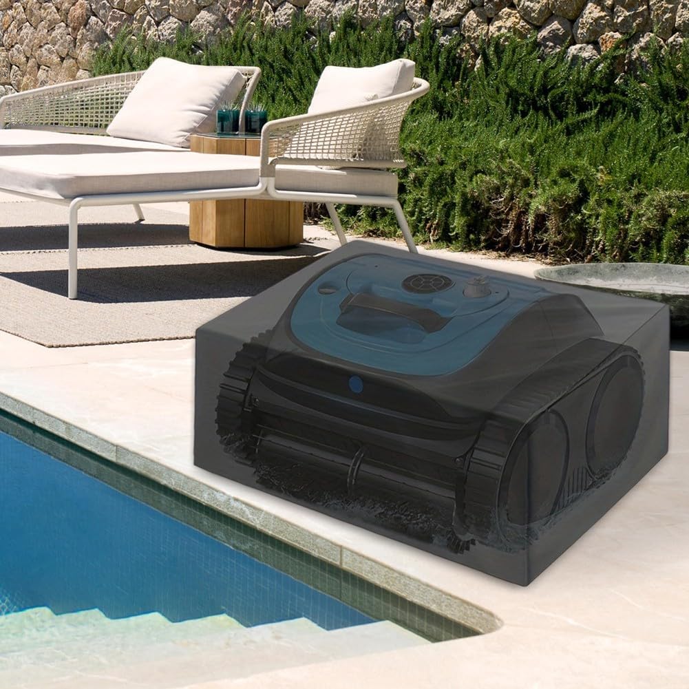 Funda protectora para aspiradora robot para máquina de limpieza de piscinas sobre el suelo y enterradas, tela Oxford impermeable, protección contra el polvo