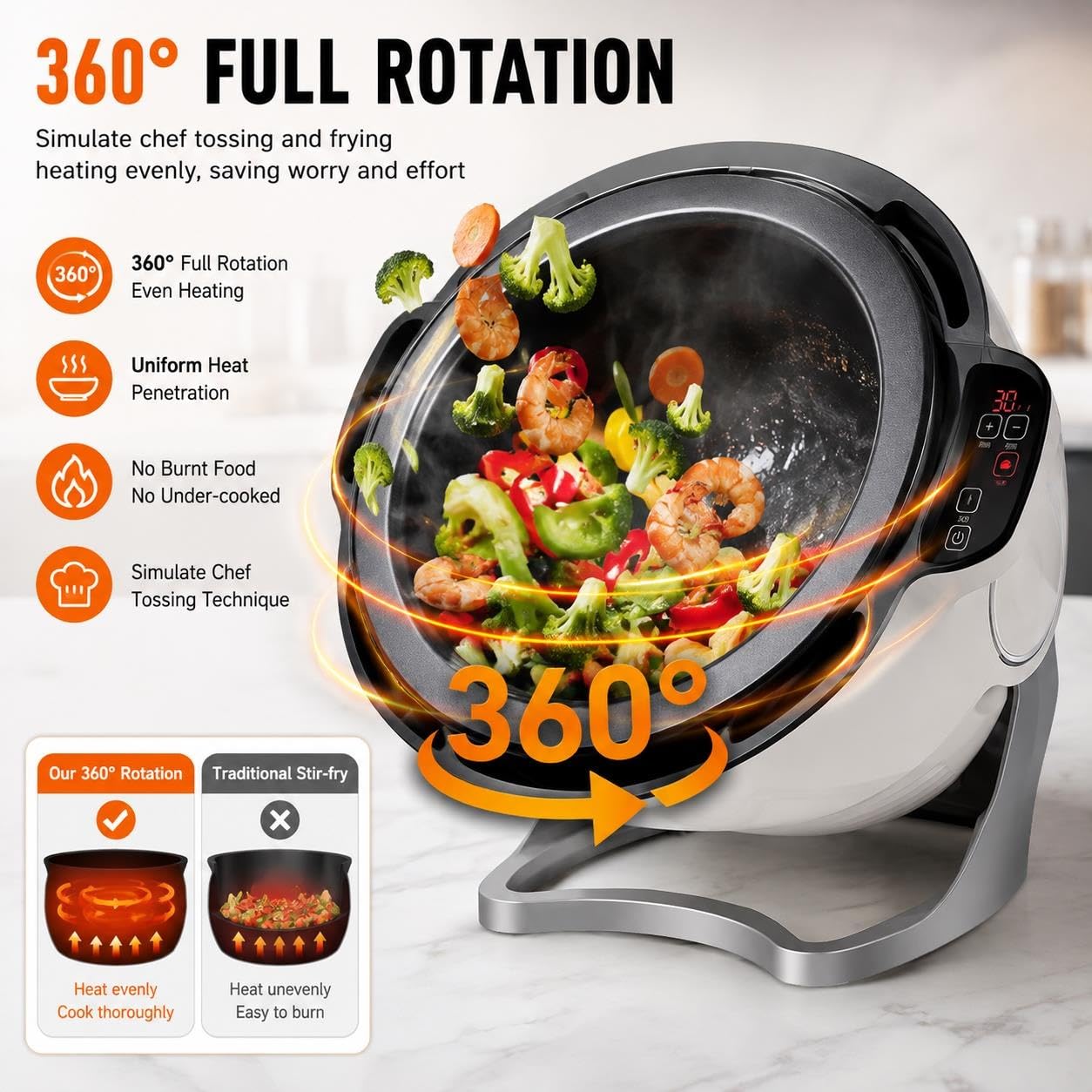 Marmite à sauté automatique multifonctionnelle