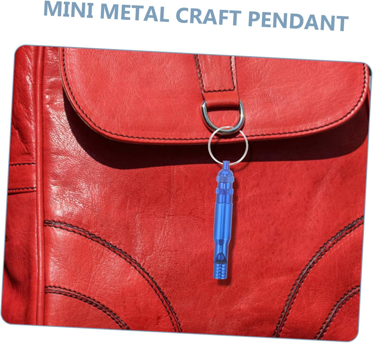 12pcs Aluminum Emergency Survival Whistle Set with Key Ring image 3