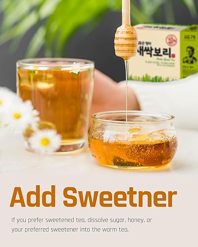 Miniatura 6 de Ssanggye Té de brotes de cebada de 0.02 oz x 40 bolsitas de té, té de hierbas coreano de primera calidad, caliente, frío, suave, ligero, dulce,