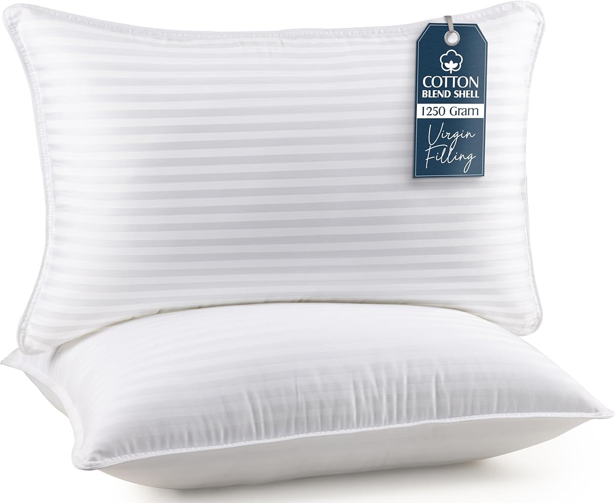 Utopia Bedding Bed Pillows for Sleeping King Size (White), Set of 2, Cooling Hotel Quality, for Back, Stomach or Side Sleepers