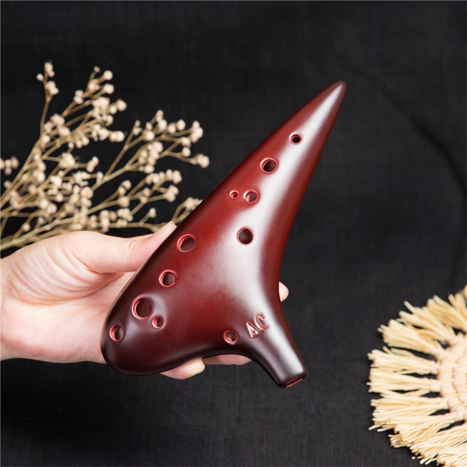 Ocarina Strumento A Fiato Per Principianti In Ceramica Ocarina A 12 Fori Per Prestazioni Professionali Chiave Contralto C