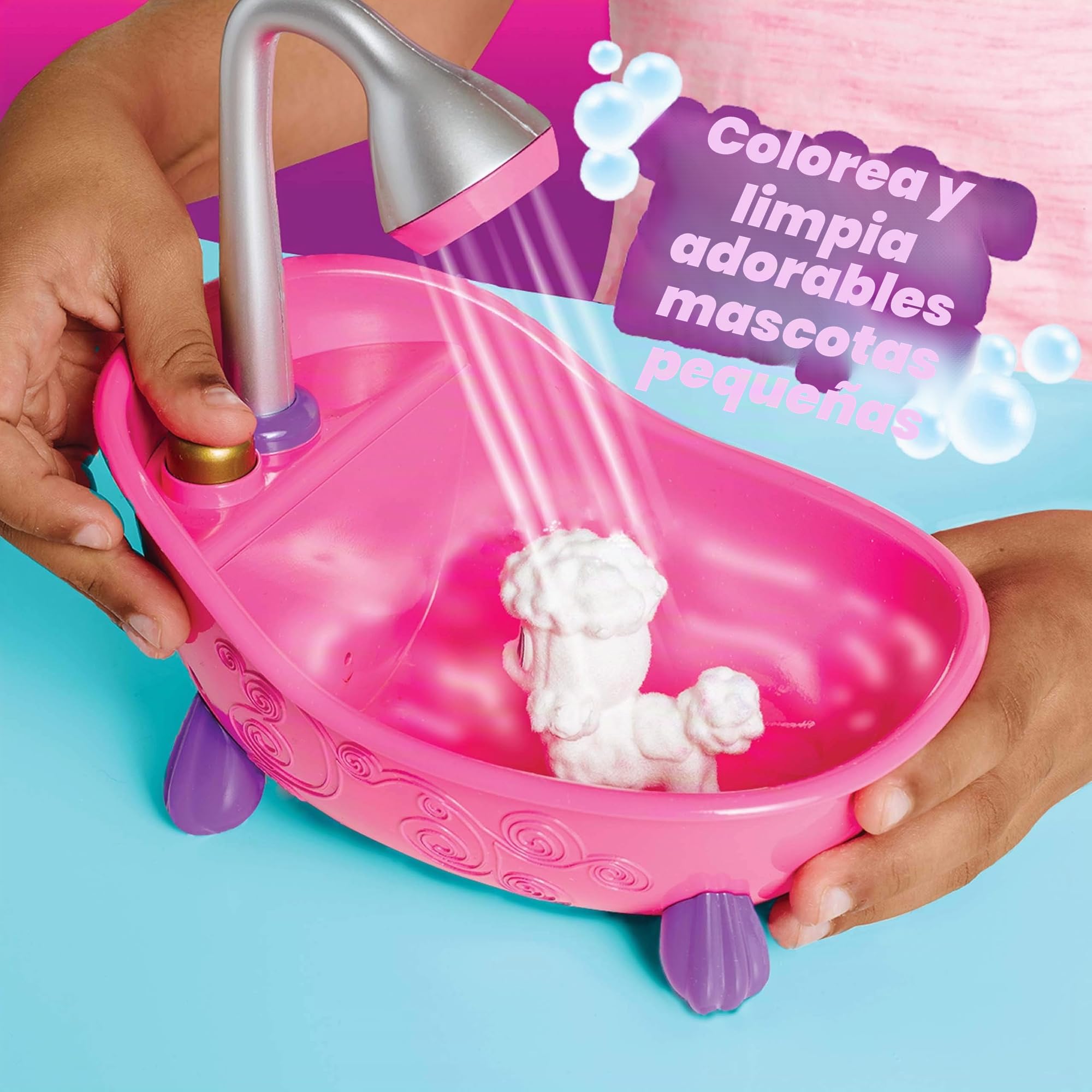 CRAYOLA Washimals - Washimals Bañera y 4 Mascotas, a Partir de 3 años, Kit Actividades para Colorear y bañar a los Cachorros, Juego y Regalo para niños