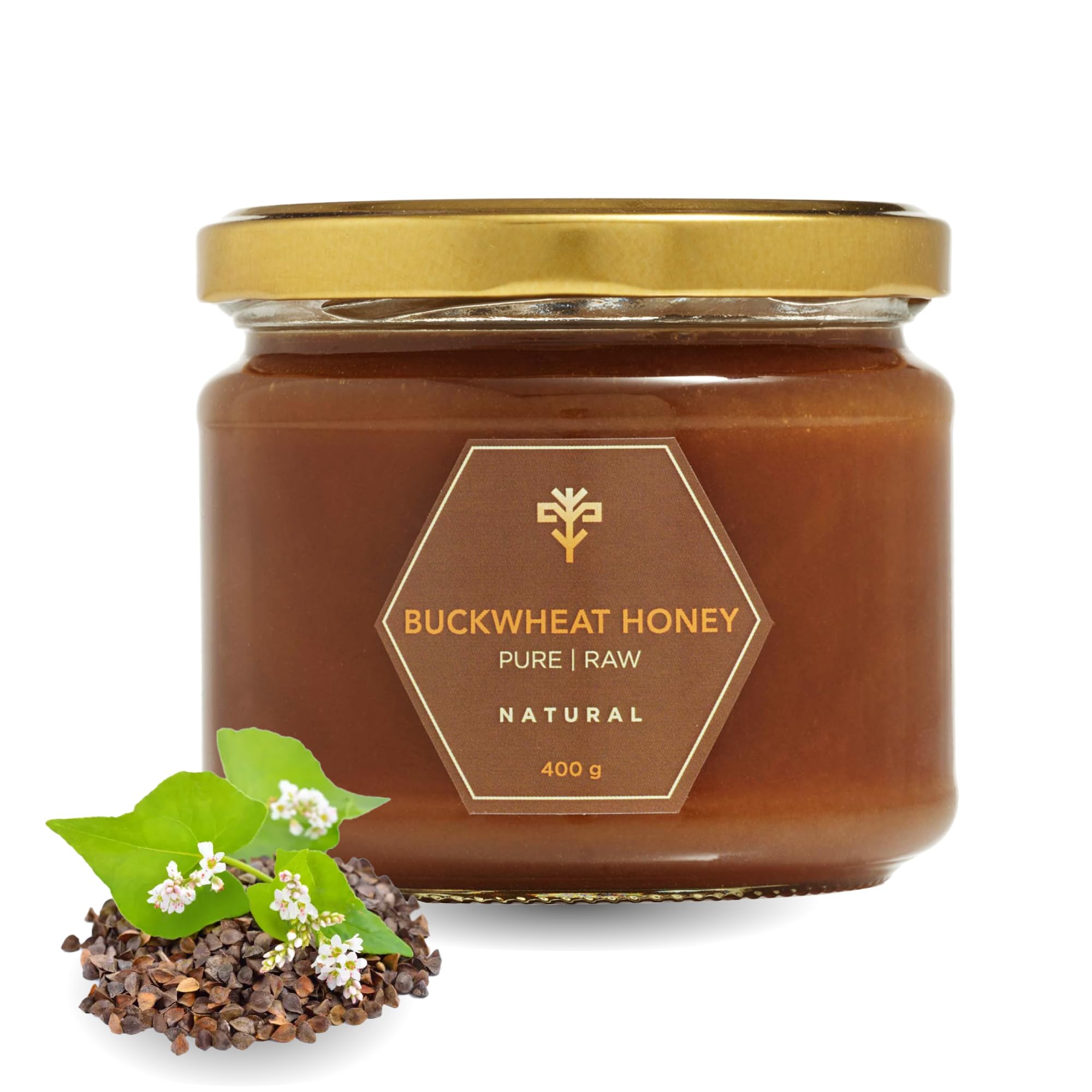 Earthbreath Buckwheat Raw Honey 400g–100% Raw & Natural – Sustainably Harvested – Rich in Natural Goodness – No Artificial Additives