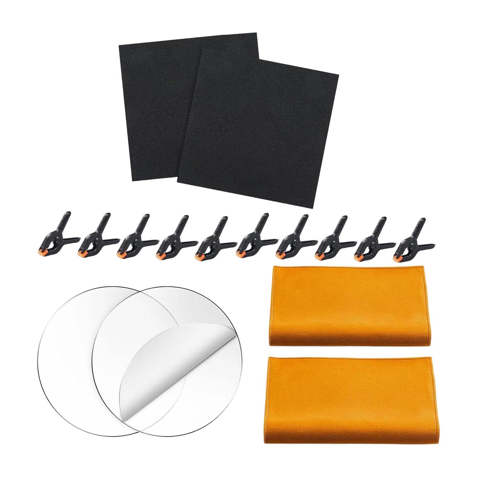 harayaa Kit di Pulizia per Carte Collezionabili per Collezionisti di Carte, 10 Clip di Fissaggio, Kit di Appiattimento per Carte Sportive, Accessori per Strumenti di Riparazione