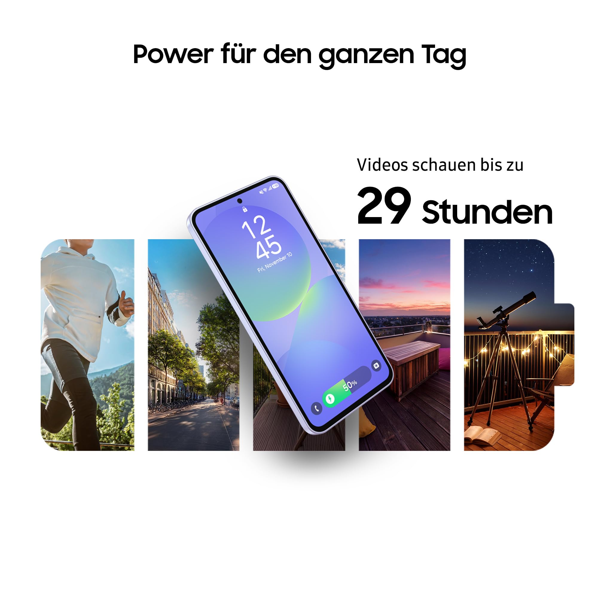 Samsung Galaxy A36 5G AI Smartphone ohne Vertrag, Simlockfreies AI Handy mit Android, 8 GB RAM, 256 GB Speicher, 50-MP-Kamera, Awesome Lime, 2,5 Jahre Herstellergarantie [Exklusiv auf Amazon]
