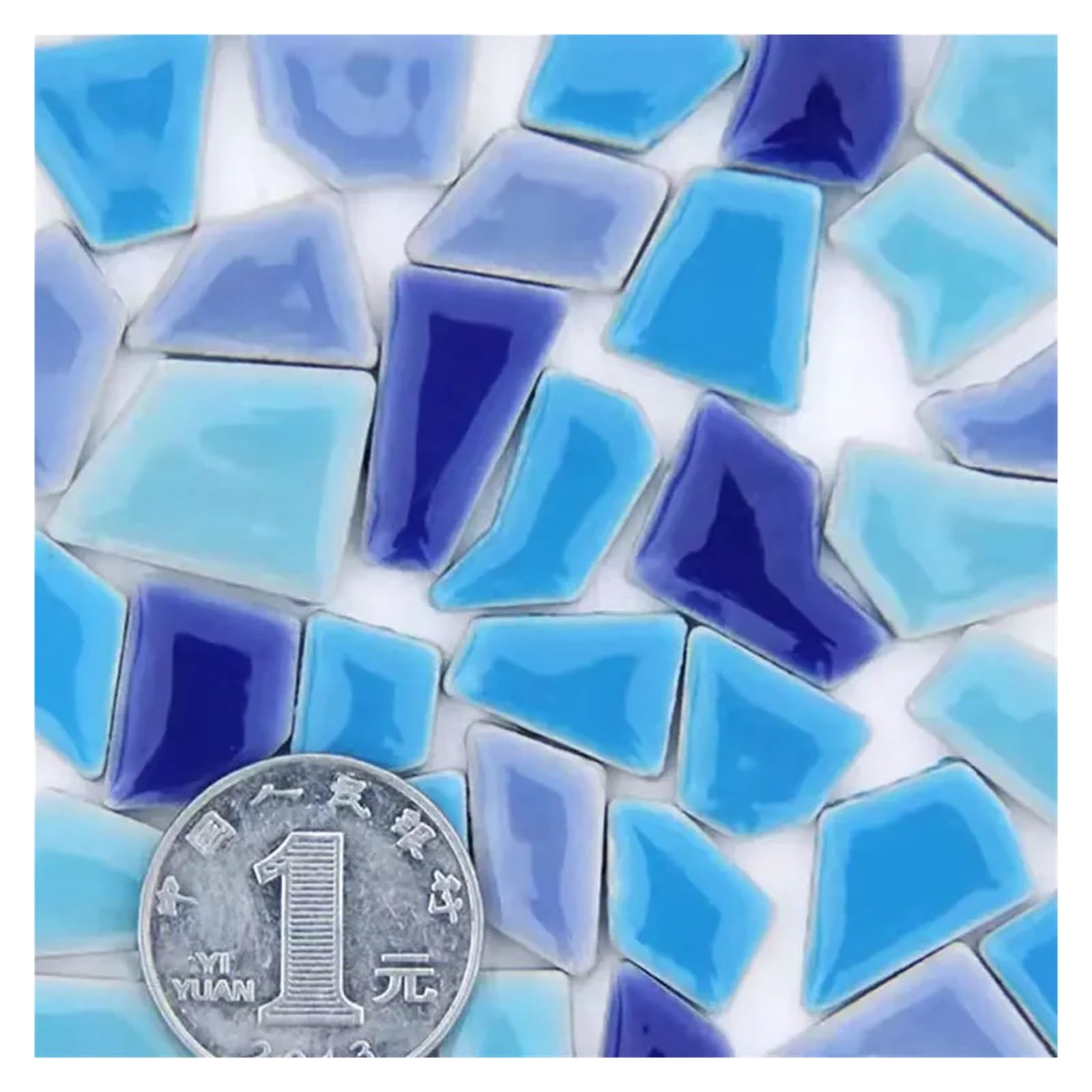 Sppeoukj Mix3 100G Porcelain Mosaic Tiles Diy Craft Ceramic Making Materials Hobby Pieces Bulk(Mix3)