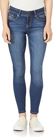 WallFlower Women's Ultra Skinny Mid-Rise Insta Soft Juniors Jeans (Standard and Plus)
