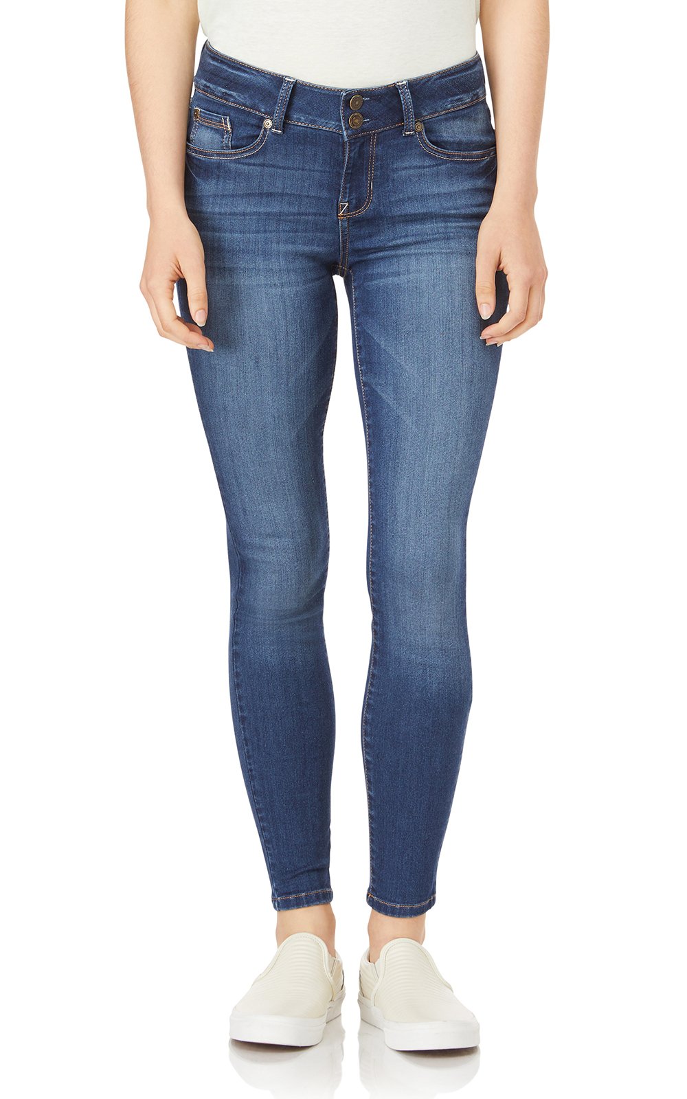 WallFlower Women's InstaSoft Ultra Fit Skinny Jeans, Hayden Pure, XXX-Small