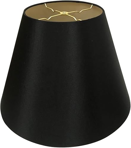 Miniatura 3 de Royal Designs Deep Empire - Pantalla de lámpara de tapa dura, color negro, 9 x 16 x 12.25 pulgadas