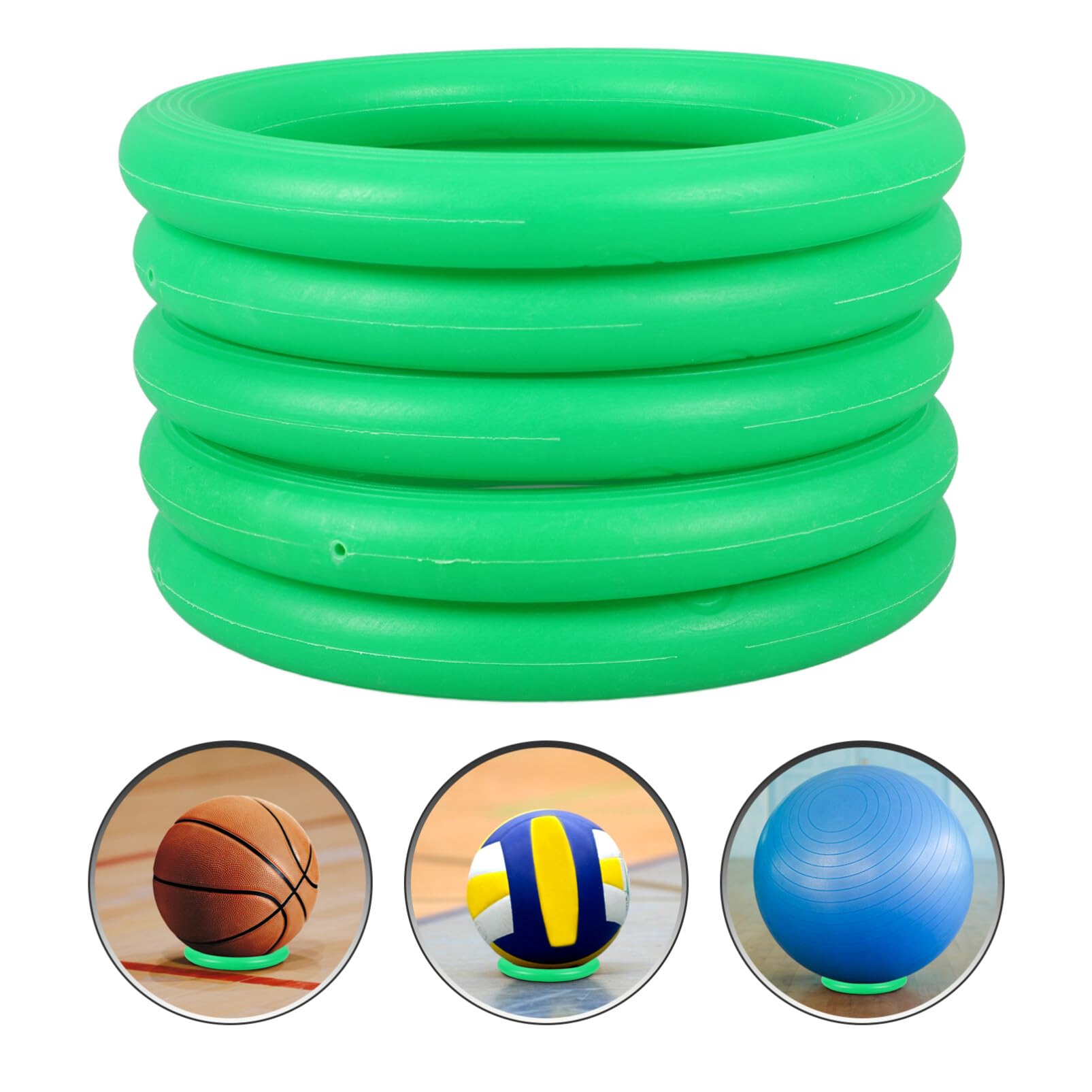 Base De Balle De Yoga 5 Pièces Anneau Fixe Rond en Plastique Antidérapant Stable Ballon De Fitness Ballon De
