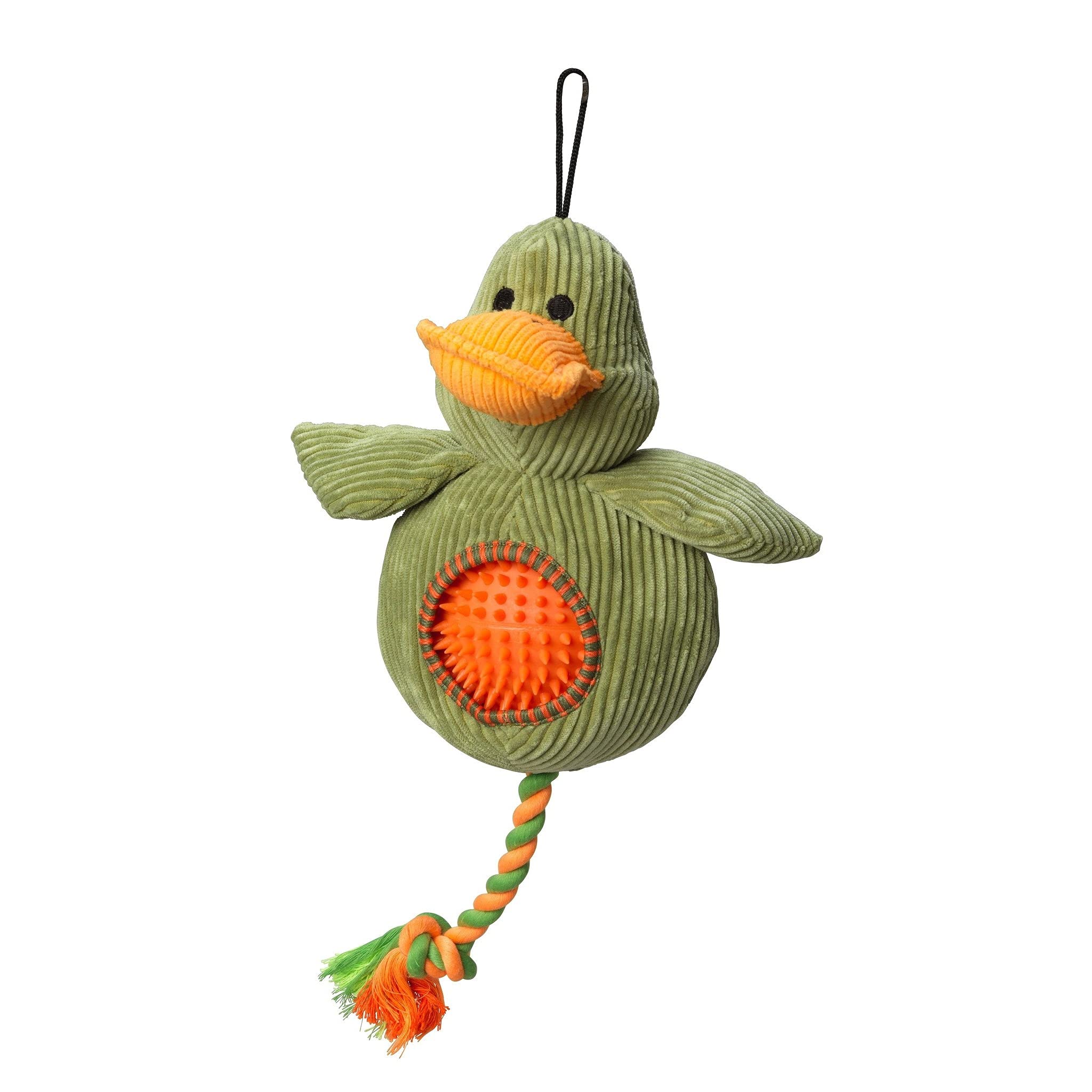 House of Paws HP971DK Duck Cord Toy with Spiky Ball