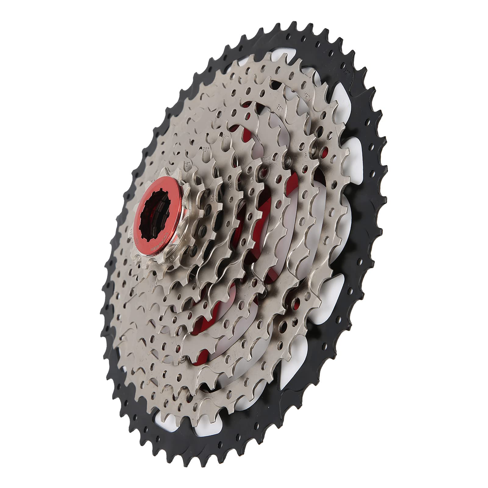 9 Speed Cassette, Durable Lightweight Smooth Shifting Bicycle Gear Set