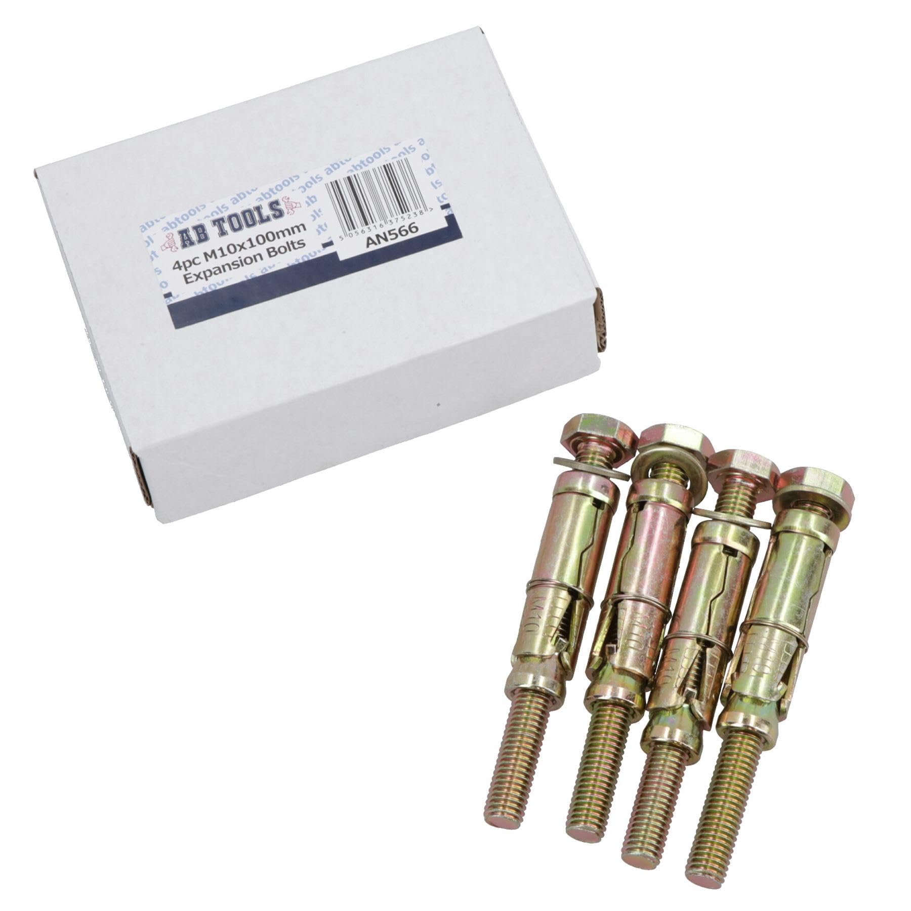 M10 10mm x 100mm Expansion Rawl Bolt for Masonry Sleeve Anchors Fastener 40pk