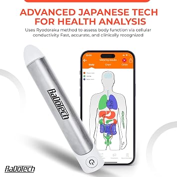 Wellness and Fitness Tracker, Smart Body Conductivity Analyzer with Easy-to-Read Reports