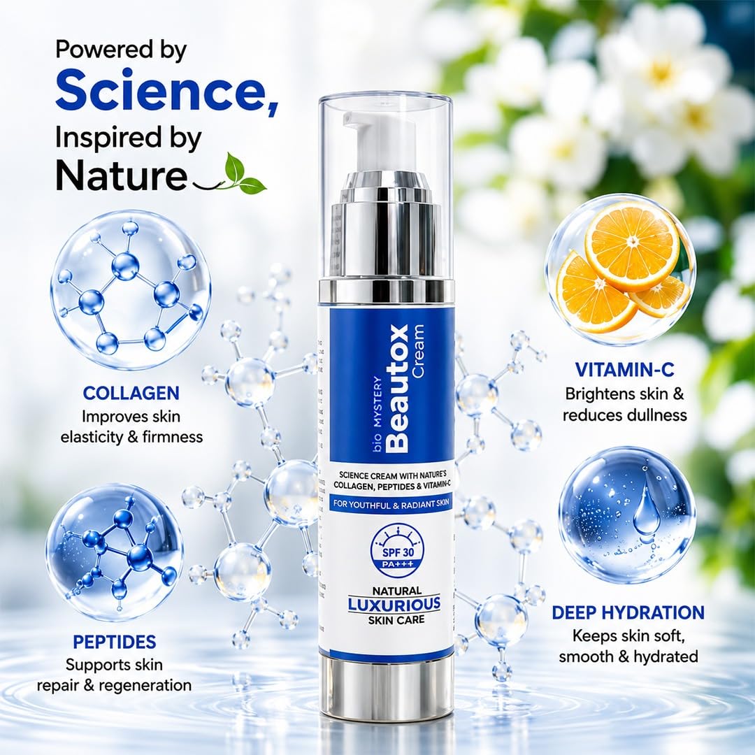 Amazon.com: Bio Mystery Beautox Face Cream SPF-30 (50ml/1.7 Oz