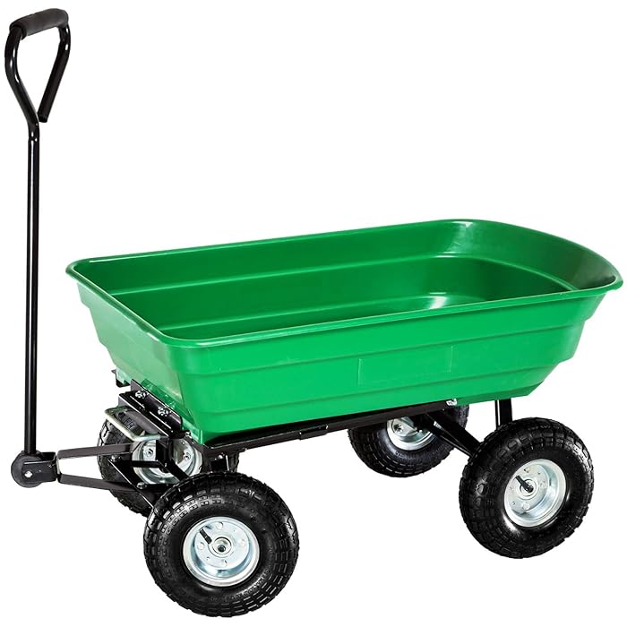 Buy Draper DRA58553 Garden Tipper Cart Green, 22.0 cm*96.0 cm*51.0 cm