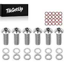 T27 TORX 钛合金螺栓适用于哈雷 所有型号 5 孔或 6 孔德比盖 &ndash; Big Twin &ndash; Sportster - M8 Touring - （带 20 件装 - #11105 O-Ring）