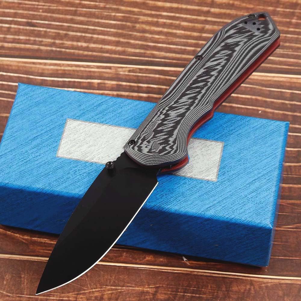 Klappmesser 8.5" Hochwertige Taschenmesser Robust aus edelstahl schwarzes G10, Outdoor Edc Messer Survival Jagdmesser, Tanto faltmesser, Tragbare camping messer, Scharfe klein Einhandmesser mit clip