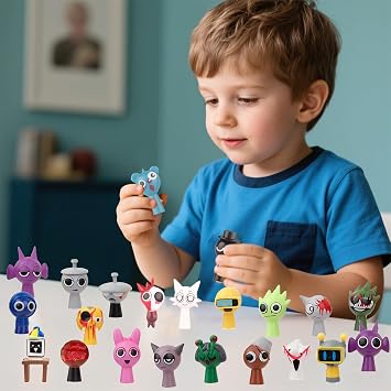 Sprukii 48 Pcs Toys Set, Colorful Figures for Party Decorations Gifts, Cartoon Sprukii Figures Collectible Toy for Game Fans